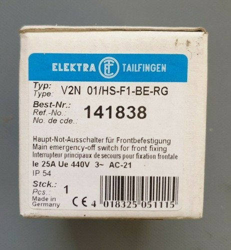 Elektra tailfingen 141838 1 - 141838, *1