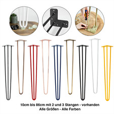 4x Hairpin Legs Tischbeine Tischkufen Haarnadelbeine Tischgestell Esstisch DIY