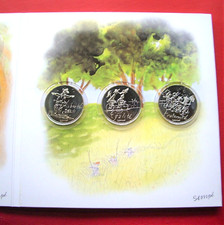 SEMPE-Set 12x 10 € Frankreich 2014 st im orig. Folder! SILBER! S#1405-1416