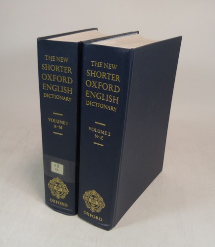 The new shorter oxford - new, english