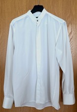 ENZO NUCCI Hemd Gr. 39/40 Smokinghemd Frackhemd Herren Weiß NP 79,90 €