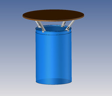 Stehtisch Halter Bausatz