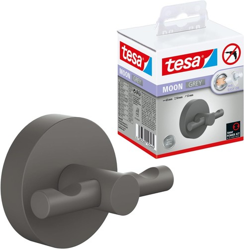 Tesa moon grey bademantelhaken - tesa,