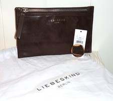 LIEBESKIND Kosmetiktasche Kiwi - dark brown 19 x 12 cm NEU