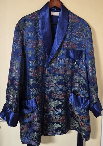 Vintage seidenbrokat hausjacke - vintage,