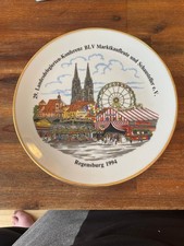 Wandteller Sammelteller Regensburg ca. 26cm, 1994, 29.Konferenz Schausteller
