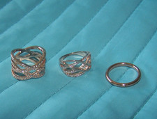 😊 3 x Damenringe - Set