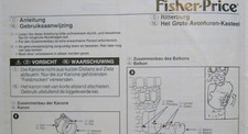 FISHER PRICE Original Anleitung Ritterburg 1994
