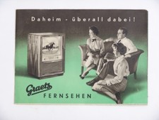 #1053 - GRAETZ Katalog - Fernseher - Röhre - 50er Jahre