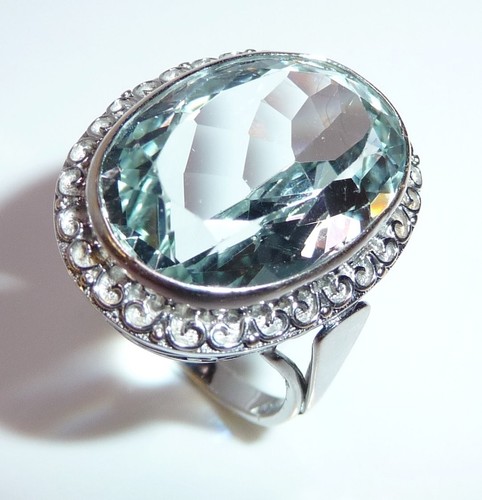 Ring antik 750 weißgold - 750,