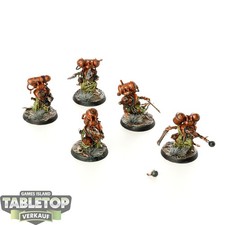 Skaven - 5x Acolyte Globadiers - bemalt