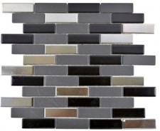 Verbundmosaik Keramik schwarz