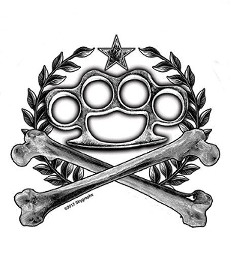 Autoaufkleber brass knuckles - autoaufkleber,