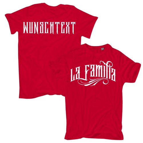 Shirt wunschtext familia - t-shirt,