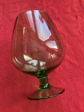 Großer Cognacschwenker grünes Glas