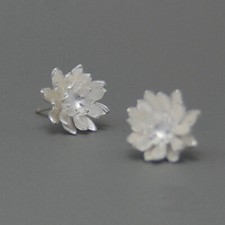 Ohrstecker blume blätter - ohrstecker,