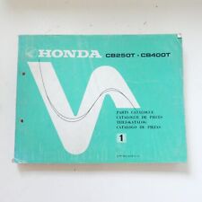 Honda CB 250 400 T Ersatzteilkatalog Ersatzteilliste Handbuch Teilekatalog B1532