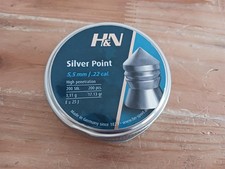 H&N Silver Point 5,50mm Diabolo / Luftgewehrkugel -- 6323/505