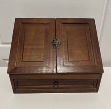 Antiker Holz Schreibwaren Sekretär Schreibkasten Schräge Schreibtisch Ordnung Schrank