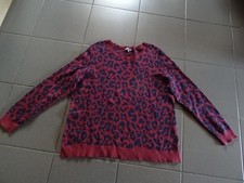 Montego Strickpulli Pullover 44 46 XXL weinrot dunkelblau Töne