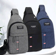 Handy Tasche, Brust Tasche, Mini Rucksack Perfekt für Alltag und Reisen, Grau