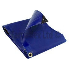 Extra strapazierfähige PVC Plane 560GSM Abdeckung wasserdicht robust LKW Plane blau
