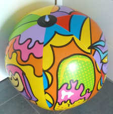 Grosser bunter wasserball - grosser,