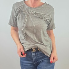 Damen shirt basic rüschen - t-shirt,