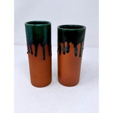 Terracotta Drip Glaze Cylinder
