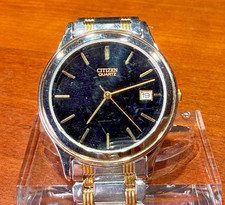 Schöne Armbanduhr 34 mm Citizen mit Quarz-Uhrwerk – funktionsfähig