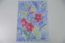 Wilhelm Klußmann Aquarell 1993 sig. Unsere Amaryllis 65x48cm N-1245