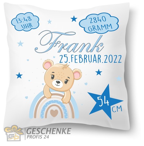 Geburtskissen personalisiert - geburtskissen,
