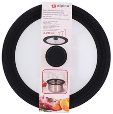 Pfannendeckel Topfdeckel Universal Silikon Rand Glasdeckel Ø 24-26-28cm Deckel