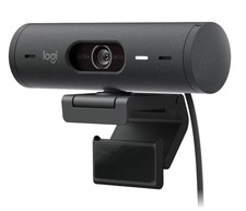 Logitech Brio 500 Full HD-Webcam Auto-Lichtkorrektur & Doppelmikrofon, Graphit