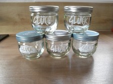 5 x leere Glück Marmeladengläser, 230 g