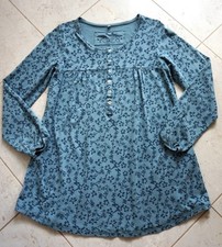 Deerberg Tunika Hängerchen Long Shirt Kleid bunt Jersey Blumen Gr M 38 Baumwolle