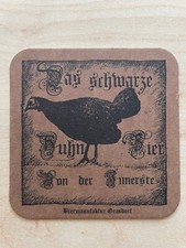 Bierdeckel Hausbrauerei Das Schwarze Huhn Holle, unbenutzt