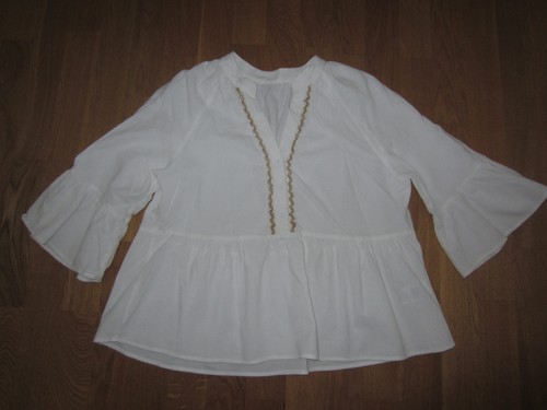 Weiße leinenbluse m mit - leinenbluse,,