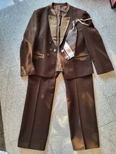 Trachtenanzug mit Krawatte Baur-Loden Braun Schurwolle Gr.27