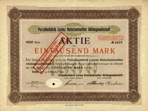 Hutschenreuther porzellan 1921 - porzellan,