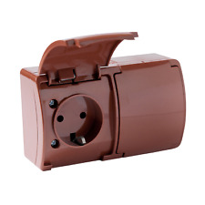 Steckdosen Aufputz Schuko Schalter Außenbereich Feuchtraum IP54 Kombi Außen