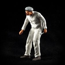 Mechaniker, weißer Overall