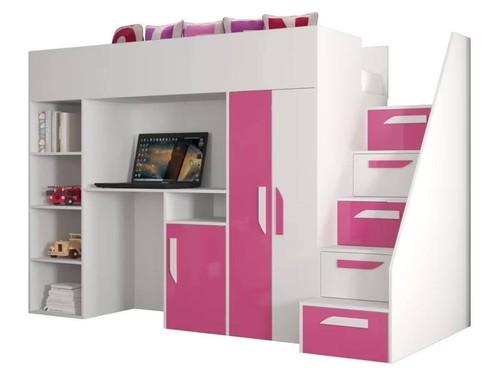 Bett hochbett schreibtisch - hochbett,