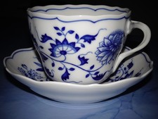 HUTSCHENREUTHER ZWIEBELMUSTER große Kaffeetasse / Cappuccinotasse 10,5 cm mit UT