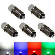 5x Ersatz LED E5.5 6V Miniaturstern Tacho Beleuchtung rot warmweiß Schraubsockel