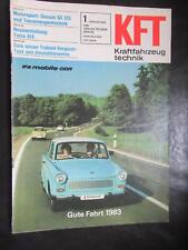 KFT Kraftfahrzeugtechnik Heft 1/1983,u.a.Simson GS125,Tatra815,Trabant