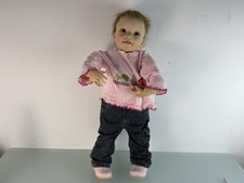 Künstlerpuppe Waltraud Hanl Vinyl Puppe 67 cm. Zustand siehe Fotos 