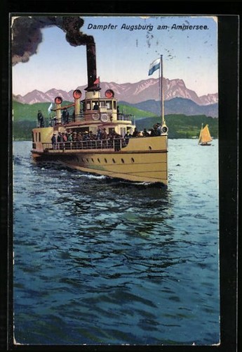 Ansichtskarte binnenschiff - ansichtskarte,