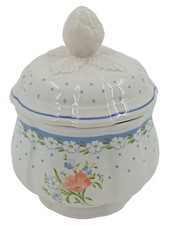 VILLEROY & BOCH Zuckerdose Romantica Porzellan Blumen Mehrfarbig