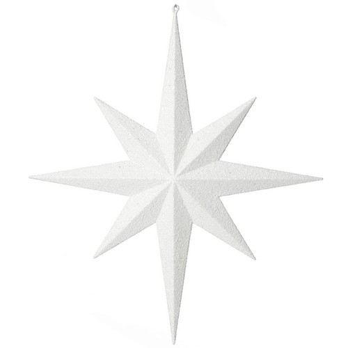 Weißer großer glitzerstern - weißer,